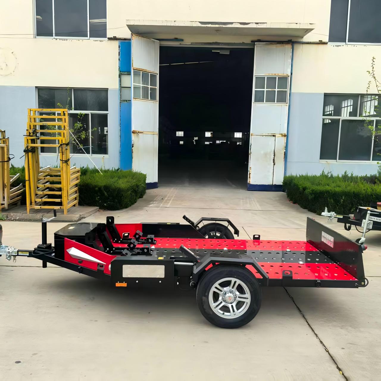 Model 190 Remote Control Hydraulic Lift 3-Bike Motorcycle Trailer by a Top China Manufacturer